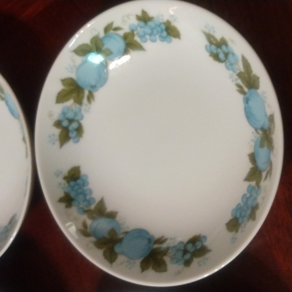 NORITAKE BLUE ORCHARD 6695 COOK'N SERVE JAPAN 5.5 " Cereal Bowls (4). - Picture 4 of 14